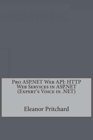 Cover of Pro ASP.Net Web API