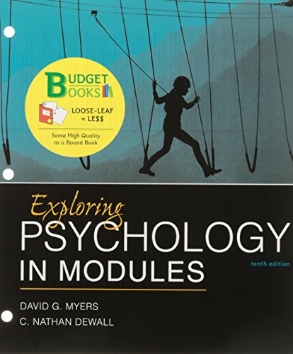 Book cover for Loose-Leaf Version for Exploring Psychology in Modules 10e & Launchpad for Myers's Exploring Psychology in Modules 10e (Six-Month Access)