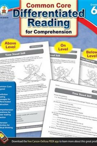 Cover of Differentiated Reading for Comprehension, Grade 6