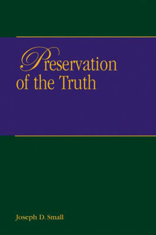 Cover of Preservation of Truth