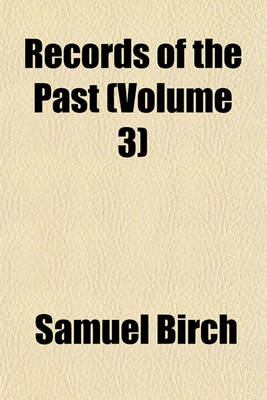Book cover for Records of the Past (Volume 3)