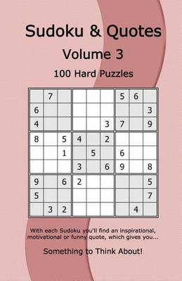 Cover of Sudoku & Quotes Volume 3