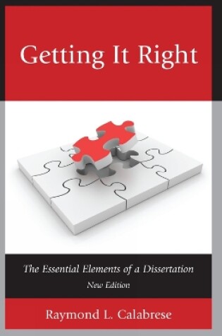 Cover of Getting It Right