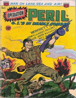 Book cover for Operation Peril Number 15 Golden Age Comic Book