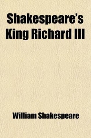 Cover of Shakespeare's King Richard III