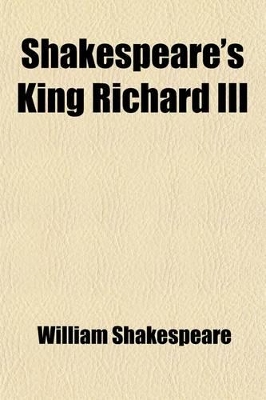 Book cover for Shakespeare's King Richard III