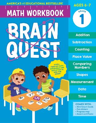 Cover of Brain Quest Math Workbook: 1st Grade