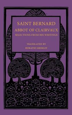 Book cover for Saint Bernard Abbot of Clairvaux