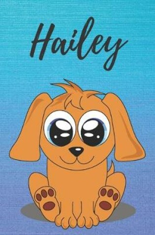 Cover of Hailey dog coloring book / notebook / journal / diary