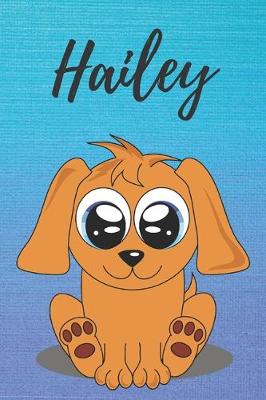 Book cover for Hailey dog coloring book / notebook / journal / diary