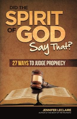 Book cover for Did the Spirit of God Say That?