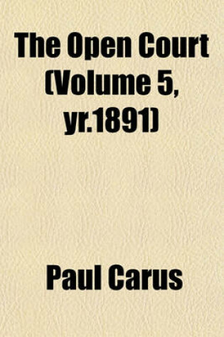 Cover of The Open Court (Volume 5, Yr.1891)