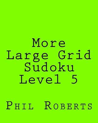 Book cover for More Large Grid Sudoku Level 5