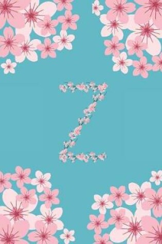 Cover of Z Monogram Letter Z Cherry Blossoms Journal Notebook