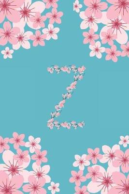 Book cover for Z Monogram Letter Z Cherry Blossoms Journal Notebook