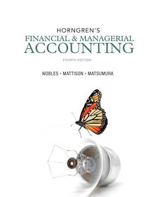 Book cover for Horngren's Financial & Managerial Accounting with MyAccountingLab with Pearson eText Package