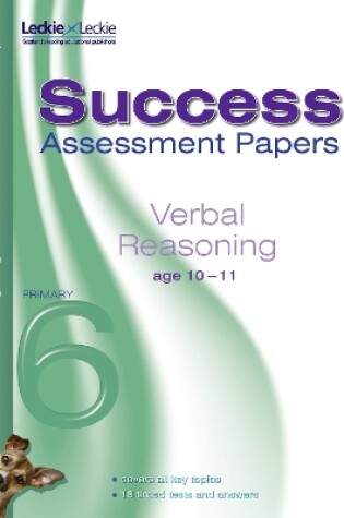 Cover of Verbal Reasoning Assessment papers 10-11