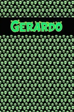 Cover of 120 Page Handwriting Practice Book with Green Alien Cover Gerardo