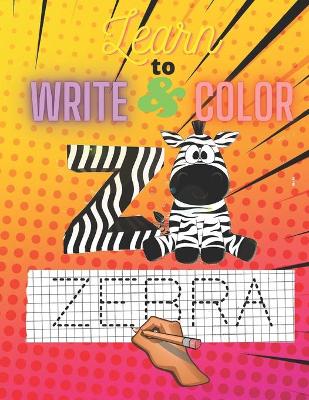 Book cover for Learn to Write and Color