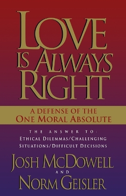 Book cover for Love is Always Right