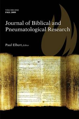 Cover of Journal of Biblical and Pneumatological Research