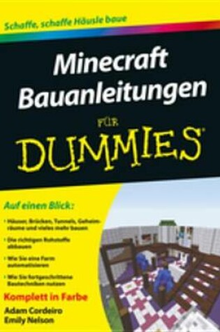 Cover of Minecraft Bauanleitungen für Dummies