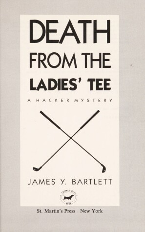 Book cover for Death from the Ladies' Tee