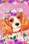 Book cover for My Big Fat Journal Notebook For Dog Lovers King Charles Spaniel In Flowers