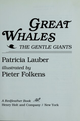 Cover of Great Whales, the Gentle Giants