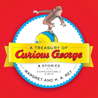Book cover for A Treasury of Curious George