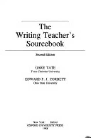 Cover of The Writing Teacher's Sourcebook