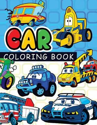 Book cover for Car coloring book