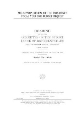 Cover of Mid-session review of the President's fiscal year 2006 budget request