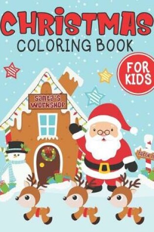 Cover of Christmas coloring book for kids