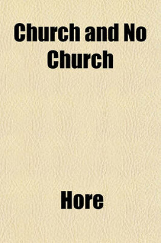 Cover of Church and No Church