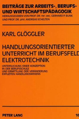 Cover of Handlungsorientierter Unterricht Im Berufsfeld Elektrotechnik