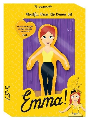 Book cover for The Wiggles Emma! Fancy Dress-Up Book Premium Paper Doll Set