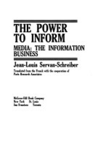 Cover of Power to Inform