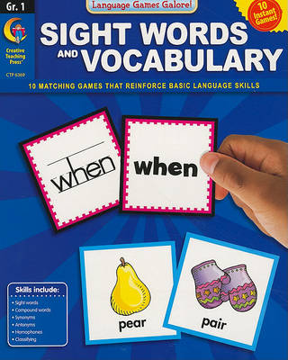 Cover of Sight Words and Vocabulary, Grade 1