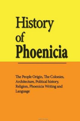 Cover of History of Phoenicia