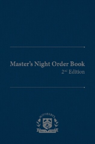 Cover of Master's Night Order Book, 2nd Edition