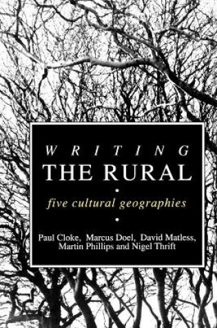 Cover of Writing the Rural