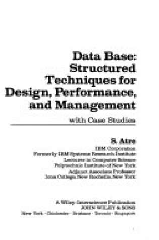 Cover of Data Base