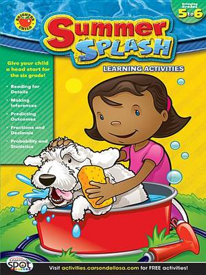 Book cover for Summer Splash Learning Activities, Grades 5 - 6