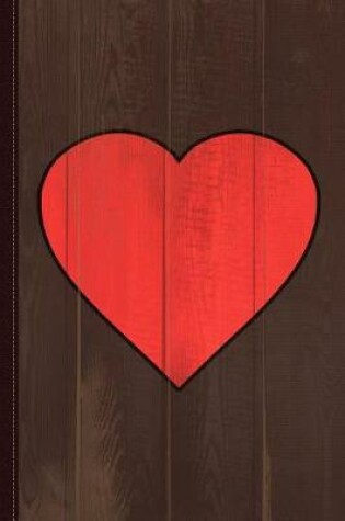 Cover of Red Heart Drawing Journal Notebook