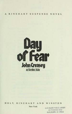 Cover of Day of Fear