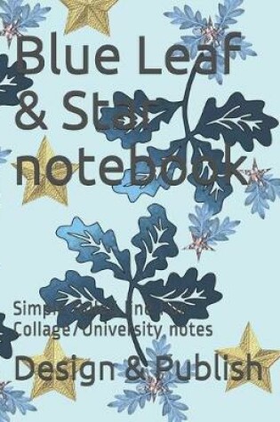 Cover of Blue Leaf & Star notebook