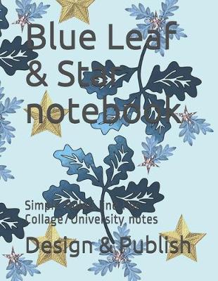 Book cover for Blue Leaf & Star notebook