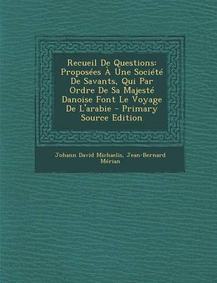 Book cover for Recueil de Questions
