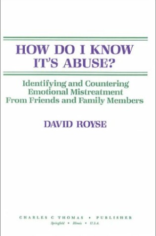 Cover of How Do I Know It's Abuse?